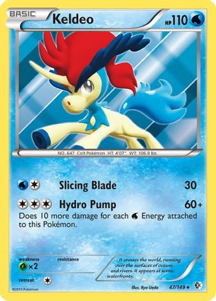 Keldeo (47) 47/149 - Boundaries Crossed Reverse Holofoil
