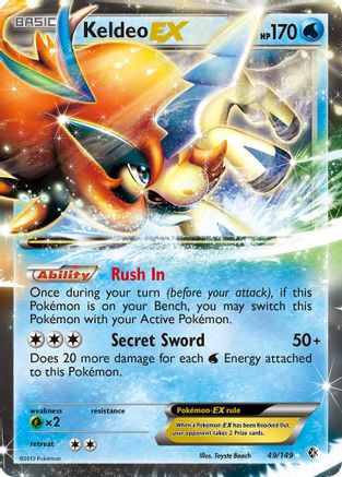 Keldeo EX 49/149 - Boundaries Crossed Holofoil