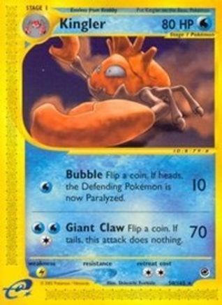Kingler (50) 50/165 - Expedition Reverse Holofoil