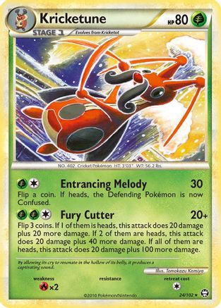 Kricketune 24/102 - Triumphant Reverse Holofoil