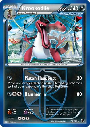 Krookodile (Team Plasma) 70/116 - Plasma Freeze