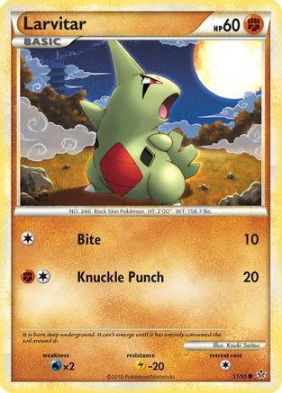 Larvitar (51) 51/95 - Unleashed