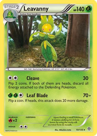 Leavanny 10/135 - Plasma Storm Reverse Holofoil