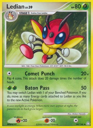 Ledian 60/146 - Legends Awakened Reverse Holofoil