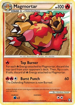 Magmortar 27/102 - Triumphant Reverse Holofoil