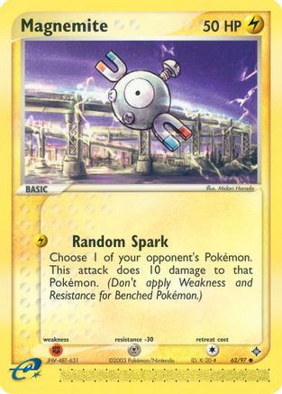 Magnemite - 62/97 62/97 - Dragon Reverse Holofoil
