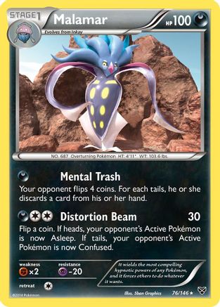 Malamar (76) 76/146 - XY Base Set Reverse Holofoil