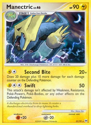 Manectric (22) 22/99 - Arceus Reverse Holofoil