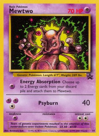 Mewtwo (14) 14/53 - WoTC Promo