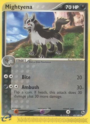 Mightyena - 42/109 42/109 - Ruby and Sapphire Reverse Holofoil