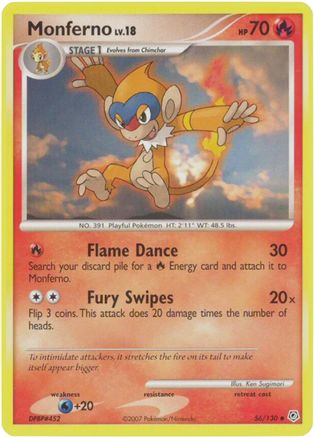Monferno 56/130 - Diamond and Pearl Reverse Holofoil