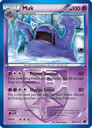 Muk (Team Plasma) 46/116 - Plasma Freeze