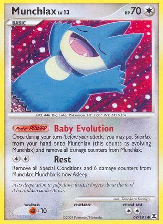 Munchlax (69) 69/111 - Rising Rivals Reverse Holofoil