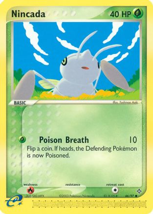 Nincada - 66/97 66/97 - Dragon Reverse Holofoil