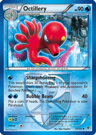 Octillery (Team Plasma) 19/101 - Plasma Blast Reverse Holofoil