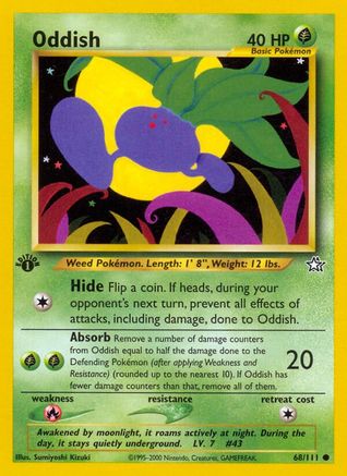 Oddish 68/111 - Neo Genesis 1st Edition