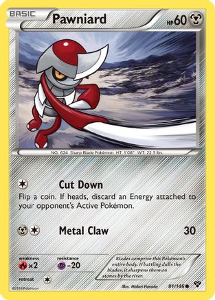 Pawniard 81/146 - XY Base Set Reverse Holofoil