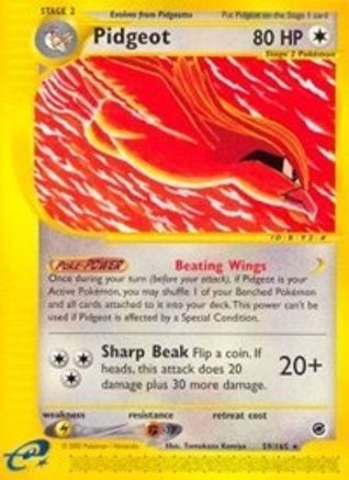 Pidgeot (59) 59/165 - Expedition Reverse Holofoil