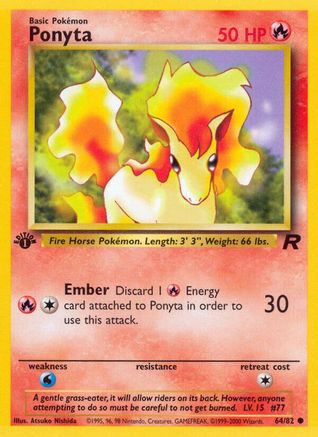 Ponyta 64/82 - Team Rocket Unlimited