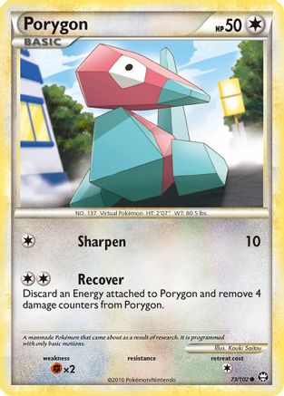 Porygon 73/102 - Triumphant Reverse Holofoil