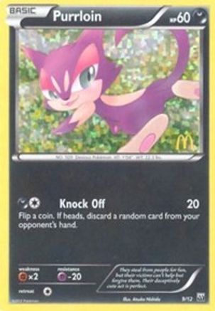 Purrloin - 9/12 9/12 - McDonalds Promos 2012 Holofoil