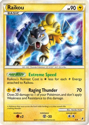 Raikou (Shiny) SL9/95 - Call of Legends Holofoil