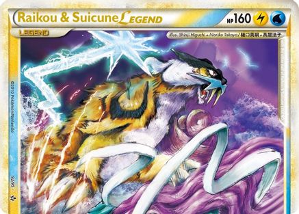 Raikou & Suicune Legend (Top) 92/95 - Unleashed Holofoil