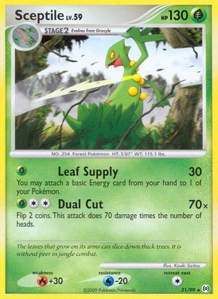 Sceptile (31) 31/99 - Arceus Reverse Holofoil