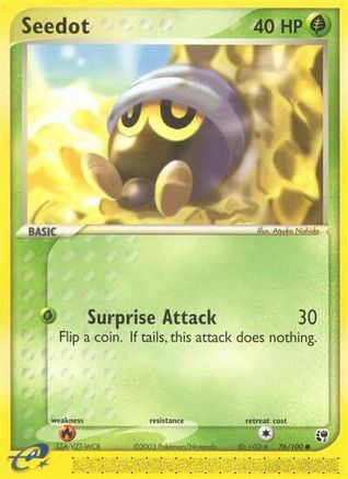 Seedot - 76/100 76/100 - Sandstorm Reverse Holofoil