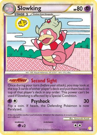 Slowking 12/123 - HeartGold SoulSilver Holofoil