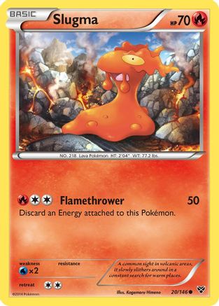 Slugma 20/146 - XY Base Set Reverse Holofoil