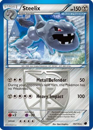 Steelix (Team Plasma) 79/116 - Plasma Freeze Reverse Holofoil