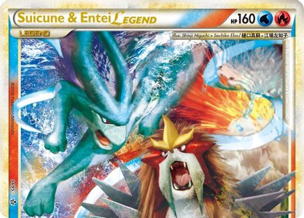 Suicune & Entei Legend (Top) 94/95 - Unleashed Holofoil