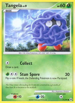 Tangela (77) 77/99 - Arceus Reverse Holofoil