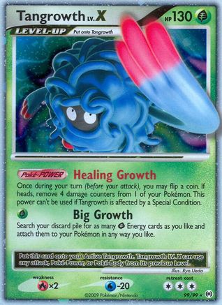 Tangrowth Lv.X 99/99 - Arceus Holofoil