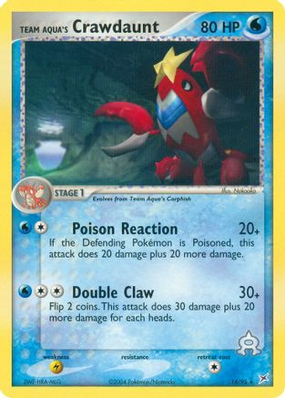 Team Aqua's Crawdaunt - 14/95 14/95 - Team Magma vs Team Aqua