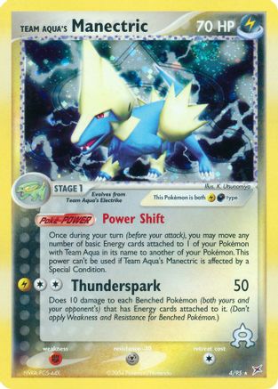 Team Aqua's Manectric - 4/95 4/95 - Team Magma vs Team Aqua Reverse Holofoil