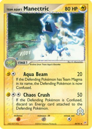 Team Aqua's Manectric - 29/95 29/95 - Team Magma vs Team Aqua Reverse Holofoil