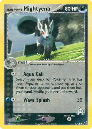 Team Aqua's Mightyena - 30/95 30/95 - Team Magma vs Team Aqua Reverse Holofoil
