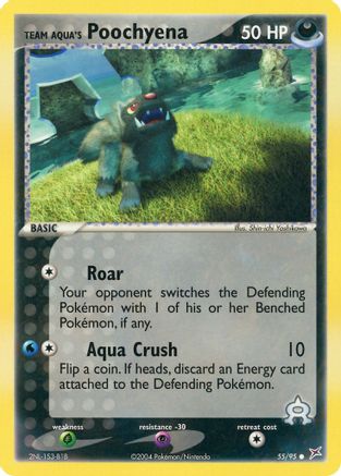 Team Aqua's Poochyena - 55/95 55/95 - Team Magma vs Team Aqua Reverse Holofoil