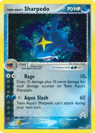Team Aqua's Sharpedo - 5/95 5/95 - Team Magma vs Team Aqua Reverse Holofoil