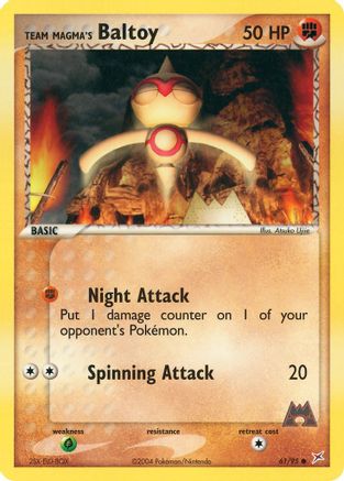 Team Magma's Baltoy - 61/95 61/95 - Team Magma vs Team Aqua Reverse Holofoil