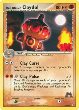 Team Magma's Claydol - 33/95 33/95 - Team Magma vs Team Aqua Reverse Holofoil
