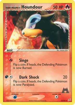 Team Magma's Houndour - 35/95 35/95 - Team Magma vs Team Aqua Reverse Holofoil