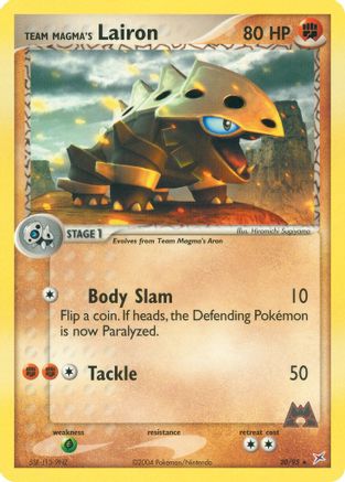 Team Magma's Lairon - 20/95 20/95 - Team Magma vs Team Aqua Reverse Holofoil