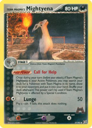 Team Magma's Mightyena - 37/95 37/95 - Team Magma vs Team Aqua