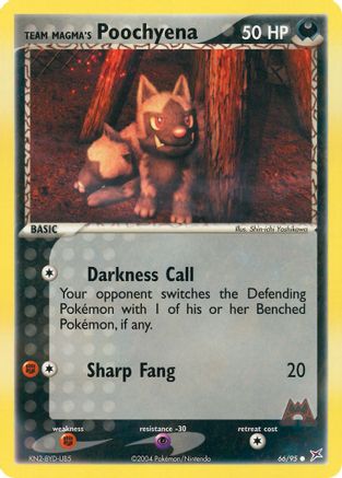 Team Magma's Poochyena - 66/95 66/95 - Team Magma vs Team Aqua