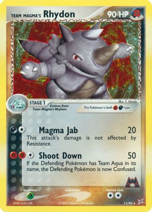 Team Magma's Rhydon - 11/95 11/95 - Team Magma vs Team Aqua Holofoil