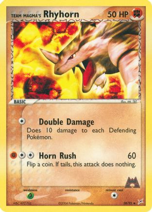 Team Magma's Rhyhorn - 38/95 38/95 - Team Magma vs Team Aqua Reverse Holofoil
