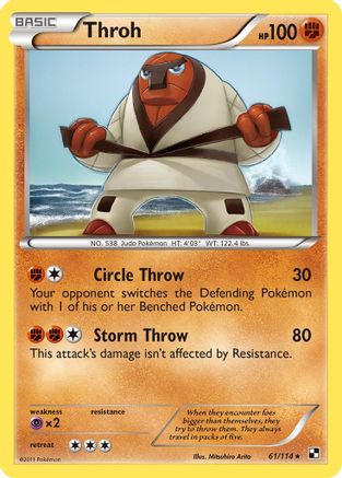 Throh 61/114 - Black and White Reverse Holofoil